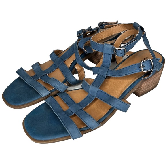 Lucky Brand Blue Heeled Sandals‎ - Picture 1 of 6